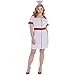 Amscan Nurse Dress Costume w/Headband - Plus 4X (26-28) | Polyester | White | 1 Set