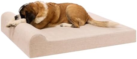 Barker Beds Giant Orthopedic Dog Bed - 7" Pillow Top with Headres...