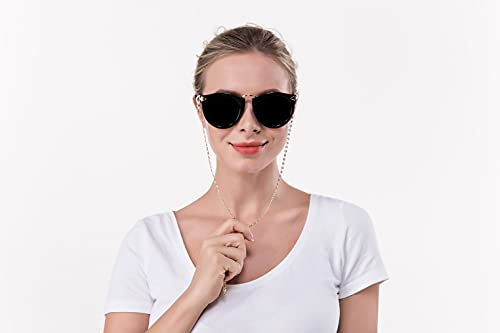 Stylish Sunglass Chain Necklace Anti-Lost Eyewear Lanyard Eyeglass Chain Holder Eyewear Retainer For Women Teen Girls Men (3 Pack, 25") #TOP3