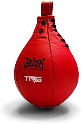 Geezers Boxing TRG Speedball – Durable Artificial Leather, Printed Geezers & TRG Logos, Ideal for Home or Light Gym Use