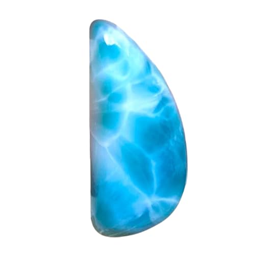 Larimar cabochon naturel pour fabriquer un collier souvenir d'été