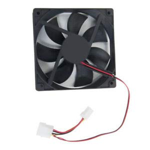 SAI INDER KALA Case Cooling Fan Ventilation for PC Host 40.96 CFM Black 12V DC for Computer
