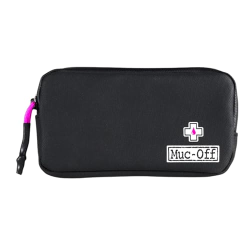 Muc-Off Capa essencial à prova de chuva, preta – bolsa de bicicleta, carteira de telefone de ciclismo com zíper – acessórios de bicicleta para armazenar ferramentas de telefone e bicicleta