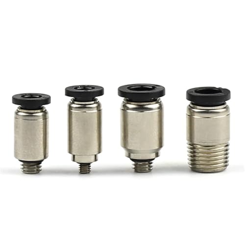 Conector neumático de rosca M3 con estructura redonda recta de alta precisión 7