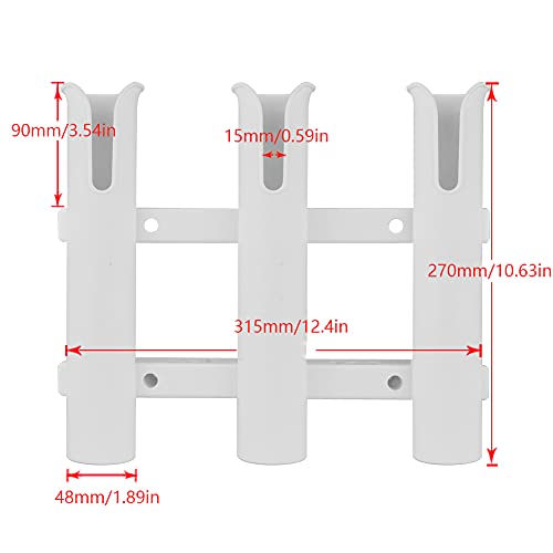 Canna da Pesca Tubo Rack 3-Barrel Rack Supporto