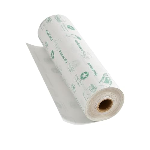 Image of Eclet 500 Gram Multipurpose Food Wrapping Paper Roll, Greaseproof Non-Stick Food Wrap for Sandwich, Burger, Roti, Paratha, Snacks, Baking & Kitchen Packing Use jhr