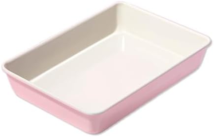 Paris Hilton Nonstick Carbon Steel Bakeware Collection, 13-Inch x 9-Inch Multipurpose Pan, Dishwasher Safe, Made without PFOA and PFAS, Pink Cream Two-Tone - Thumbnail 5