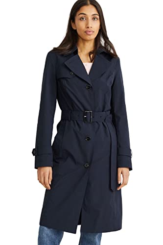 C&A Damen Trenchcoat Polyester Trenchcoat Regular Fit dunkelblau 38