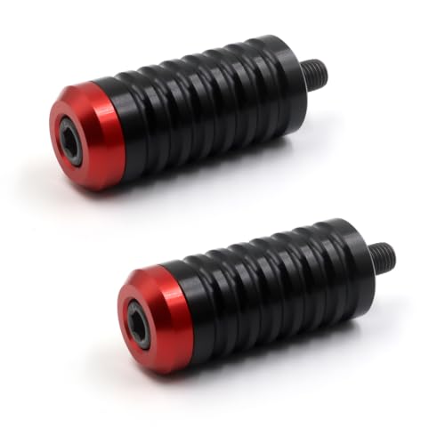 Image of Shifter Pegs For Touring、Softail、Sportster、Dyna(Black & Red 2PCS)