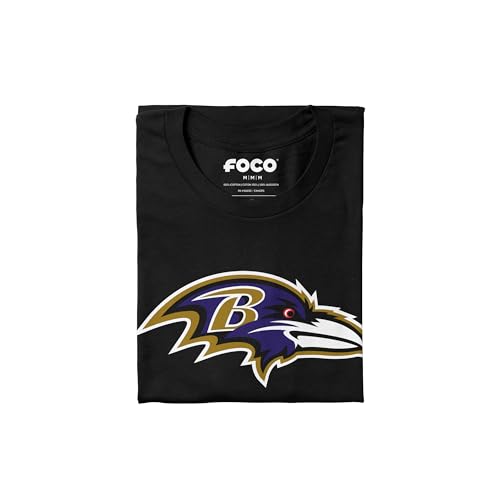 Image of FOCO Men's NFL Team Primary Logo Black Short Sleeve T-Shirt