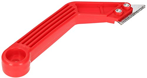 KOTARBAU® Rascador de juntas de 50 mm, Rascador para juntas, Herramienta para limpiar juntas de baldosas, Removedor de lechada con cambio de las cuchillas, Mango de plástico, Rascador juntas azulejos