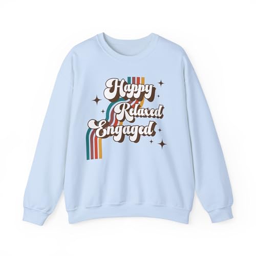 ABA therapist sweatshirt, Happy Relaxed Engaged crewneck, Special education, Gift for bcba gift for rbt, Unisex Heavy Blend