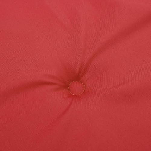 Coussins de chaise de jardin pour terrasse et balcon rouge lot de 4 - 7