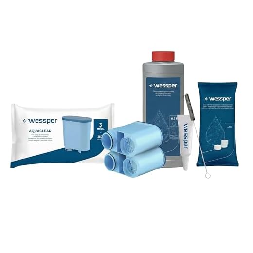 Wessper Allround vårdset för kaffemaskiner Philips, Saeco (2 x AquaClean filter, komp. med CA6903, avkalkningsmedel 500 ml, 10 x 2 g rengöringstabletter, rengöringsborste)