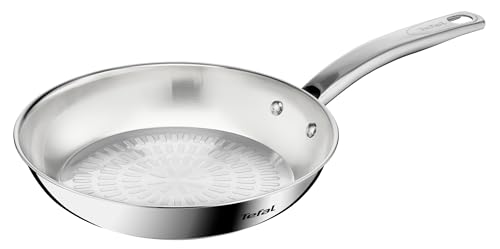 TEFAL Intuition frypan 24 cm | Premium Stainless Steel 18/10 | Perfect Searing | Easy Release | Robust handle | Induction | 2 Years Warranty | B8590435