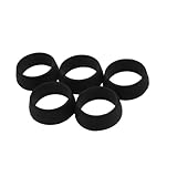 自転車シートポストダストカバー シートポストリング 自転車用 25-30mm 防水シリコンリング 5個入り(黒)