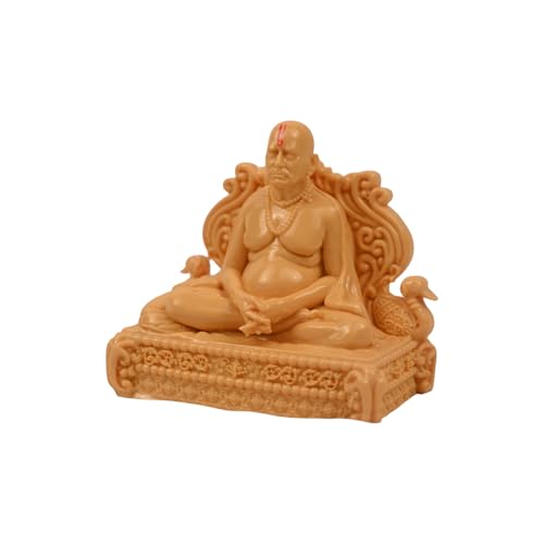 Image of KariGhar Swami Samarth Idol Perfect for Car Dashboard and House Warming Size 3 inch