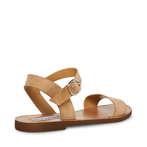 Steve Madden Donddi Taupe Suede Ankle Strap Sandals #TOP30