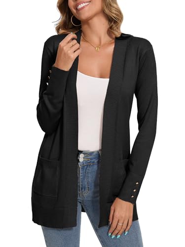 Spicy Sandia Women's Knit Cardigan Sweaters with Pockets Long Sleeve Open Front Lightweight Cardigan4