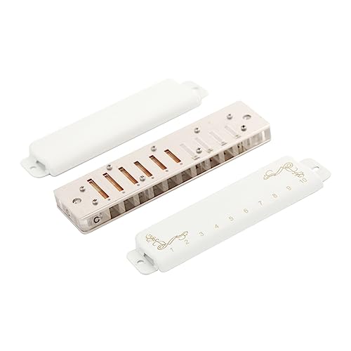 PacuM Harmonica par Instrument Key 10 Trous 20 Tons Harmonica Diatonique Peigne Transparent avec Couvercle Blanc Instruments de Musique Professionnels Harmonica - Les Beatles, Paul McCartney, John Lennon, RIngo Starr, George Harrison PacuM Harmonica par Instrument Key 10 Trous 20 Tons Harmonica Diatonique Peigne Transparent avec Couvercle Blanc Instruments de Musique Professionnels Harmonica – Image 6