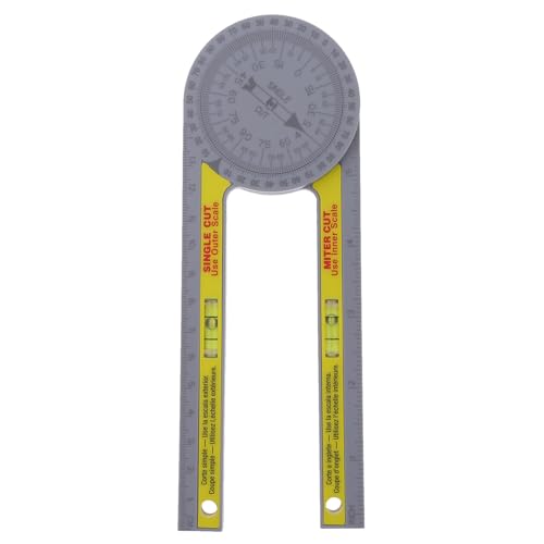 Buscador de ángulos plástico con escalas duales para carpintería miniatura 1