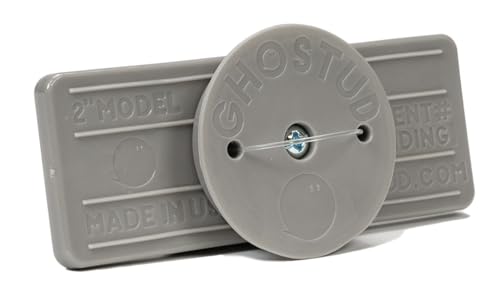 GHOSTUD GS2 Wall Mounting Solution – Patent Pending Backing Plate Increases Drywall Strength – Reliable, Easy No-Stud Installation for TVs, Shelves & Cabinets - 2 Pack