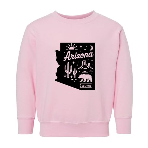 State Shape Arizona Kids Sweatshirt Toddler