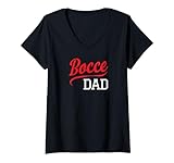 Photo Gallery donna bocce ball dad bocceball game player maglietta con collo a v Photo Gallery donna bocce ball dad bocceball game player maglietta con collo a v