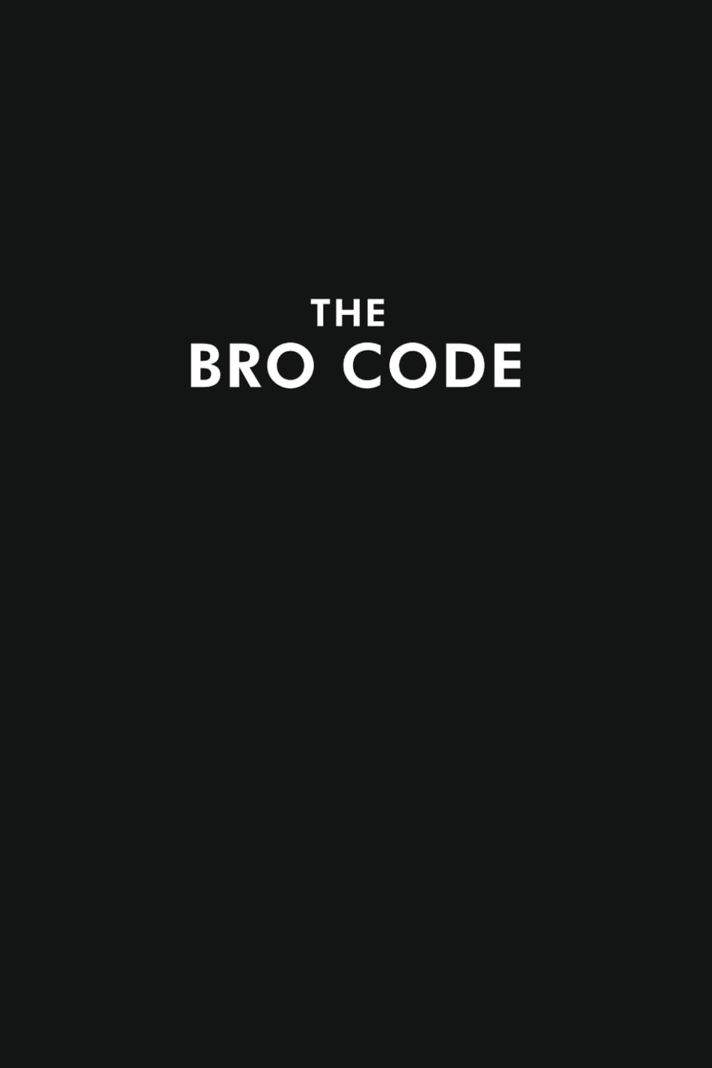 The Bro Code: A black minimalist gift for bachelors because no one should forget a gentlemen's agreement.