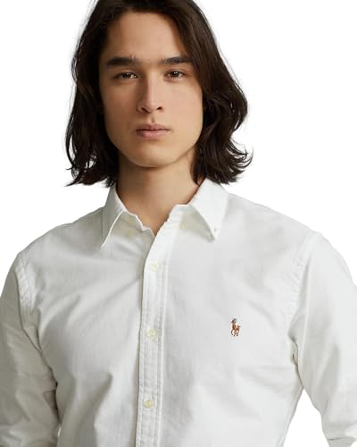 POLO RALPH LAUREN Men's Long Sleeve Slim Fit Oxford Button Down Shirt4