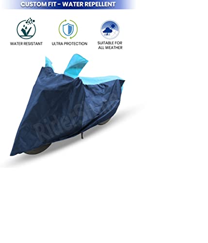 Image of Hunter 350 Two Wheeler Bike Cover Accessories - Dustproof - UV Protection - Premium Bike Cover Blue Aqua
