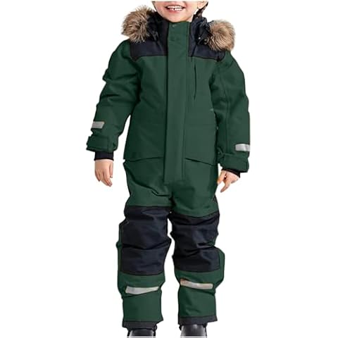 RIKAY Kids Waterproof Snowsuit for Winter Cover