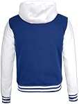 Decrum Veste à capuche Hommes - Mode Trendy Casual High School Baseball Letterman Hommes Hoodie Bomber Jackets