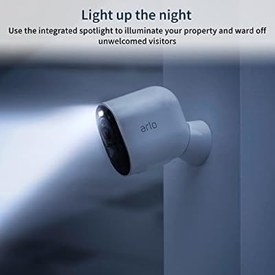 Arlo Ultra 2 Spotlight Camera- 2 Camera Security System, Black Essential Video Doorbell Wire-Free, Black