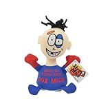 Kögler 75561 - Stoffpuppe Stress - Max mit Aufdruck, Figur mit Saugnäpfen an der Unterseite, ideal zum Abbau von Stress, Wut und Aggressionen, Blauen