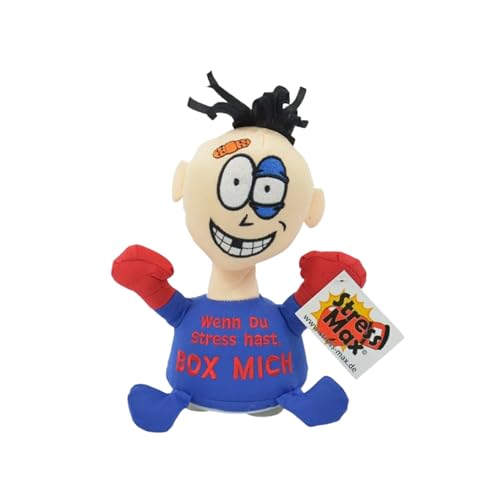 Kögler 75561 - Stoffpuppe Stress - Max mit Aufdruck, Figur mit Saugnäpfen...