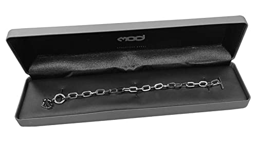 Harley-Davidson Women's Large Chain Toggle Bar & Shield Bracelet – Steel2