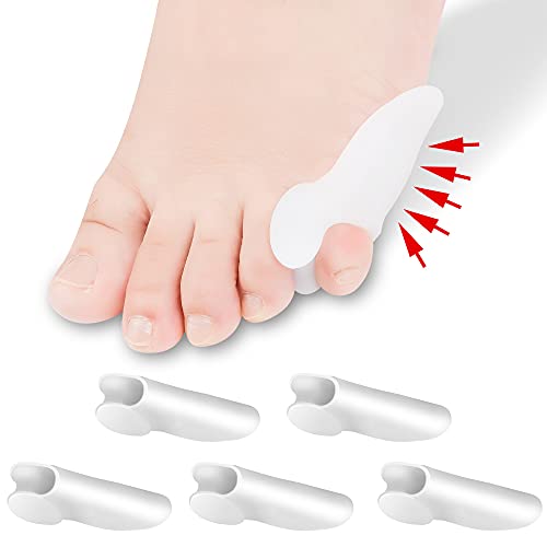 Pinky Toe Separator,Gel Bunionette Protector 6 PCS Tailors Bunion,Little Toe Cushions Soft Gel Bunionette Pads Toe Spacers for Bunionette Pain Relief and Corn,Callus,Blisters Protector