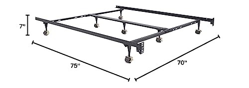 Classic Brands Hercules Universal Heavy-Duty Metal Bed Frame | Adjustable Width Fits Twin, Twin Xl, Full, Queen, King, California King #TOP2