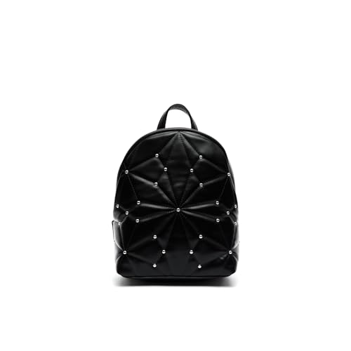 MISAKO Naida mochila pequeña acolchada con detalles metálicos Mujer - Naida Negro 29 X 21 X 12 cm