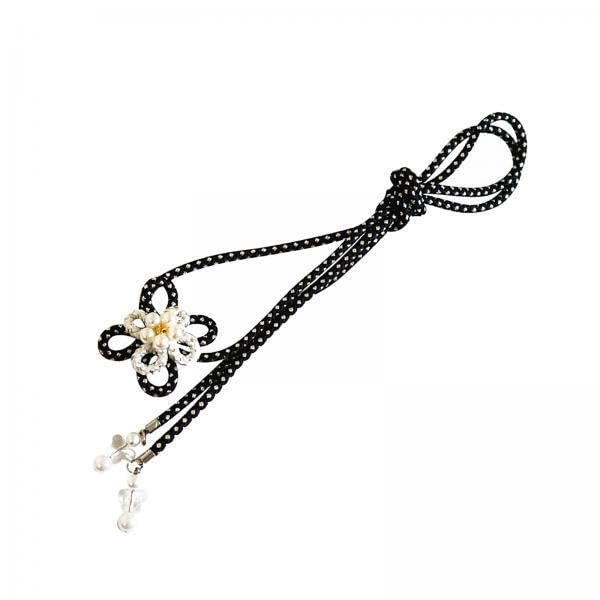 merishopp 2xObi Ornament Lady Obi Fastening Belt Decoration for Christmas Ceremony Party Black-picture-7