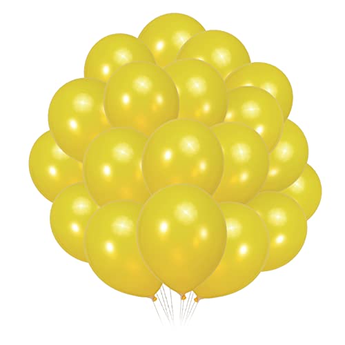Image of 300 pack Yellow Balloons 12 Inch Yellow Latex Balloon Bulk for Party Supplies and Decorations