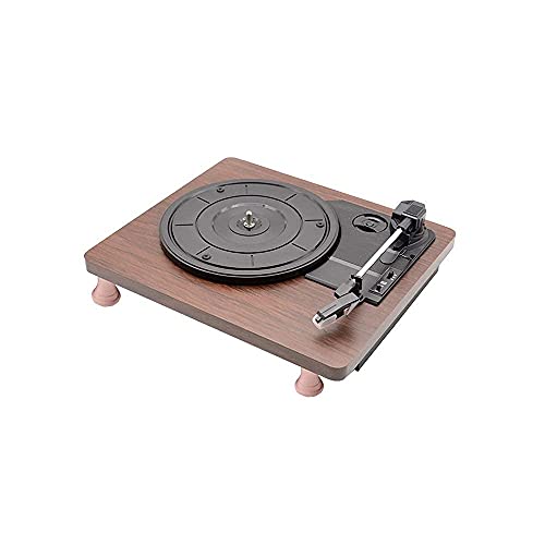 ZJFHEYUO Giradischi retrò, Giradischi in Vinile con Carillon, Giradischi con Stereo a 3 velocità, Giradischi, Uscita RCA, fonografo Vintage