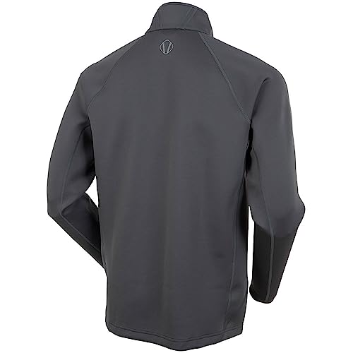 Sunice Mens Allendale 2.0 Water Repellant Golf Pullover - Charcoal/Charcoal M2
