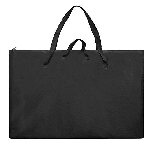 JIUCHANG Large Size Art Portfolio Tote Bag with Nylon Shoulder, Light Weight Waterproof Poster Board Storage Bag, 24"X 37" Student Art Work Portfolio Case, Drawing Painting Sketch Bag