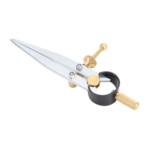 Aramox Federzirkel, 10 cm Anreißzirkel, Zirkel Leder Craft Compass Zeichenzirkel für Holz- und Metallbearbeitung sowie Geometriezeichnungen
