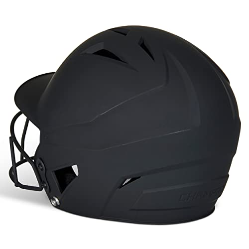 Champro Womens Rise Fastpitch And Matte Finish Hx Softball Batting Helmet With Facemask, Black, Large Us #TOP1