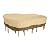 Classic Accessories Veranda Water-Resistant 108 Inch Rectangular/Oval Patio Table & Chair Set Cover, Outdoor Table Cover