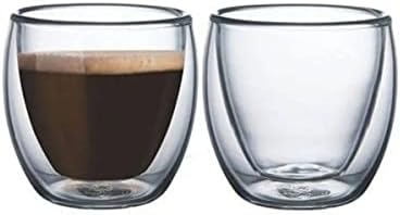 Conjunto Copos Para Café Parede Dupla Sem Alça 80ml borossilicato...
