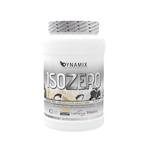 DYNAMIX Isolate Zero Professional 1kg | Sabor CHOCOLATE BLANCO y OREO | Proteína Aislado de Suero de Leche de ISOLAC | Ideal Para Crecimiento y la Recuperación Muscular